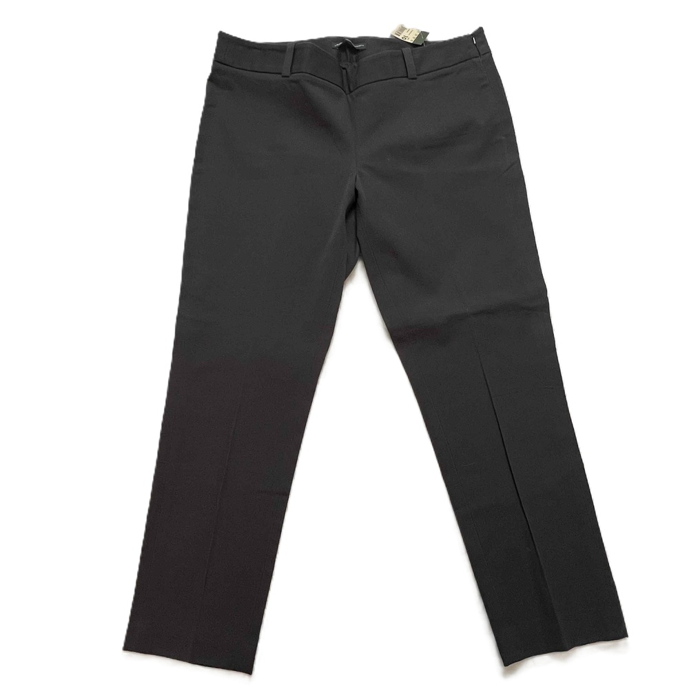NWT Eddie Bauer Women’s Gray Flat Front W Crop Slim Pants size 10 - Picture 2 of 9